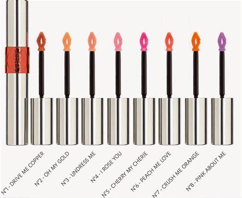 ysl tint in oil swatches|YSL Volupte Tint.